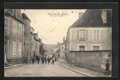 AK Coulanges-sur-Yonne, Rue du Pont