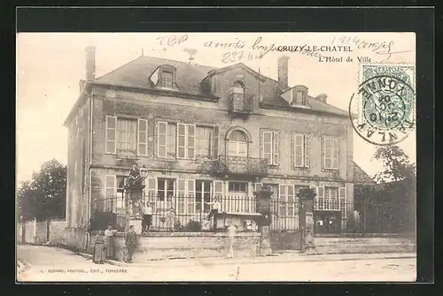 AK Cruzy-le-Chatel, L`Hotel de Ville, Facade