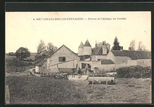 AK Druyes-les-Belles-Fontaines, Ferme et Chateau du Bouley