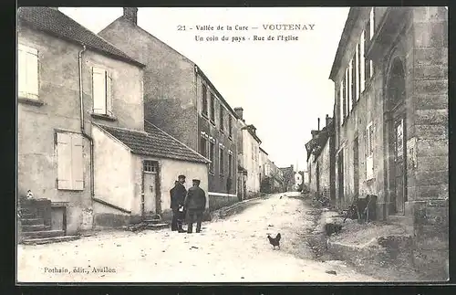 AK Voutenay, Un Coin du Pays, Rue de l`Eglise