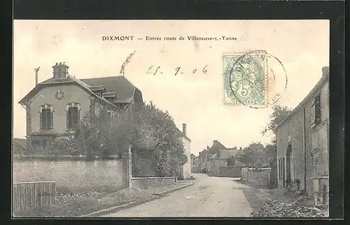 AK Dixmont, Entree route de Villeneuve-s. Yonne