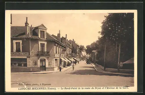 AK Laroche-Migennes, Le Rond-Point de la Route de Dijon et l`Avenue de la Gare