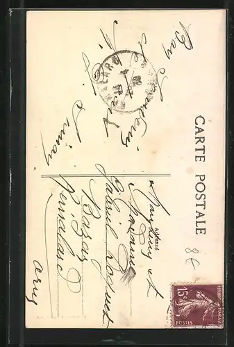 AK La-Chapelle-Champigny, Route de Sens