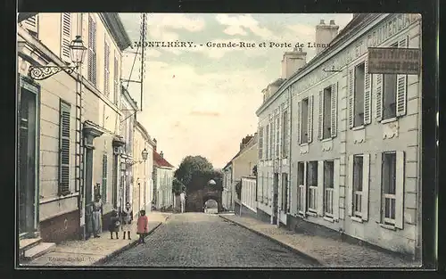 AK Montlhery, Grande-Rue et Porte de Linas