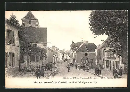 AK Morsang-sur-Orge, Rue Principale