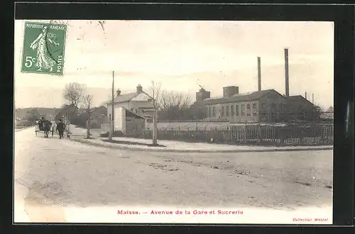 AK Maisse, Avenue de la Gare et Sucrerie