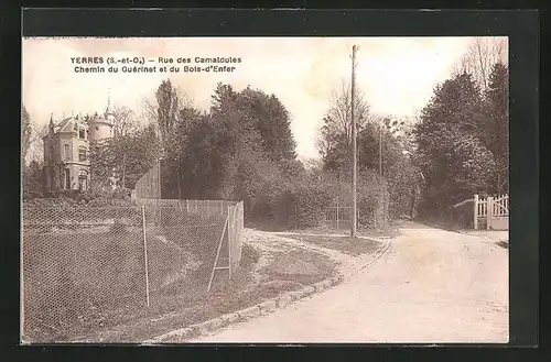 AK Yerres, Rue des Camaldules, Chemin du Guérinet et du Bois-d'Enfer