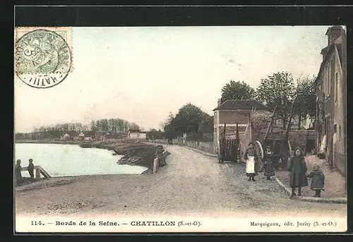 AK Chatillon, Vue sur les Bords de la Seine