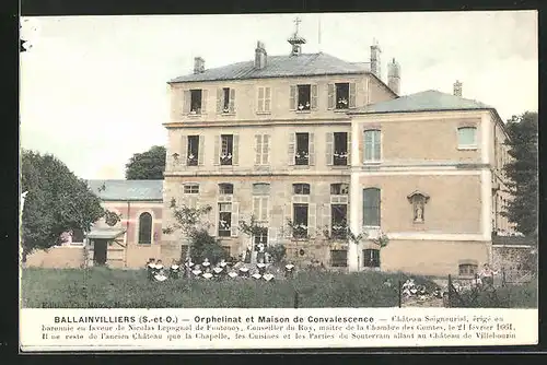 AK Ballainvilliers, Orphelinat et Maison de Convalescence, Chateau Seigneurial