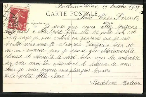 AK Ballainvilliers, Orphelinat et Maison de Convalescence, Chateau Seigneurial