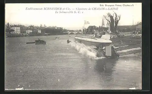 AK Chalon-s-Saone, Chantiers Schneider & Cie., le Submersible, U-Boot