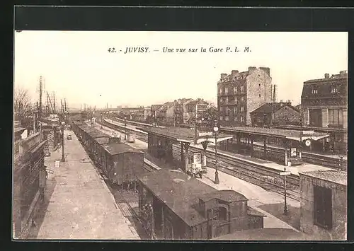 AK Juvisy, Une vue sur la Gare P.L.M.