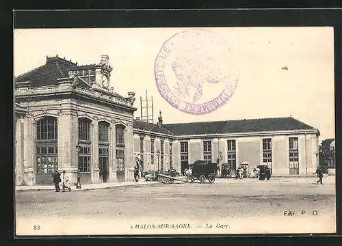 AK Chalon-sur-Saone, La Gare, Bahnhof