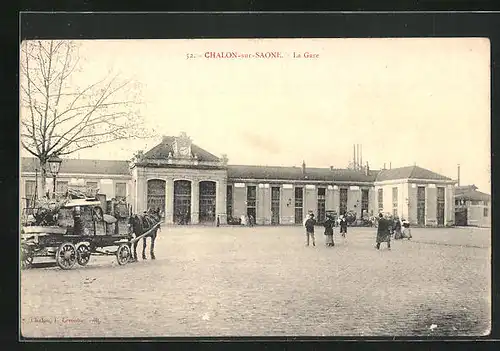 AK Chalon-sur-Saone, La Gare, Bahnhof