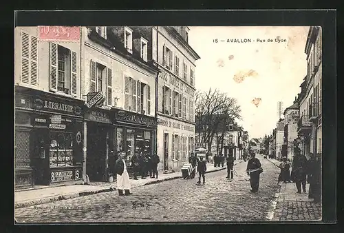 AK Avallon, Rue de Lyon