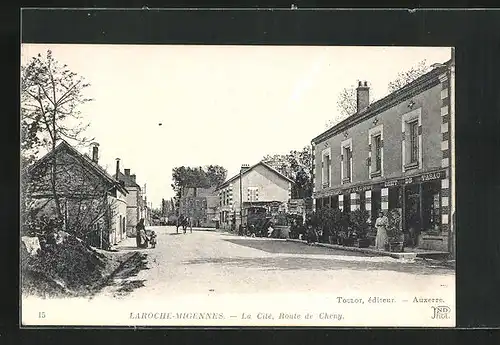 AK Laroche-Migennes, La Cite, Route de Cheny