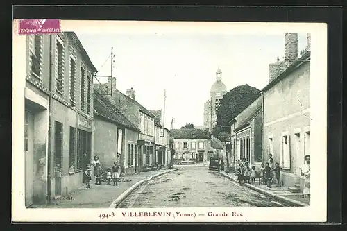 AK Villeblevin, Grande Rue