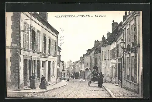 AK Villeneuve-la-Guyard, Bureau de la Poste et Telegraphes
