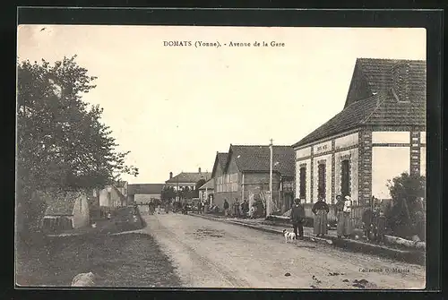 AK Domats, Vue dans l`Avenue de la Gare