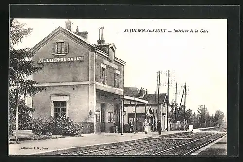 AK St-Julien-du-Sault, Interieur de la Gare