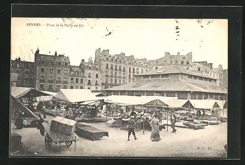 AK Rennes, Place de la Halle-au-Ble