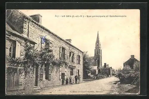 AK Le Sel, Rue principale et Gendarmerie