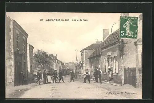 AK Ardentes, Rue de la Gare