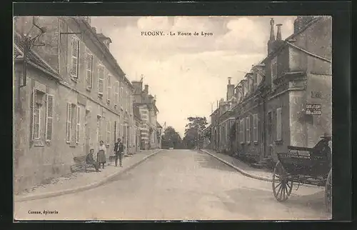 AK Flogny, La Route de Lyon