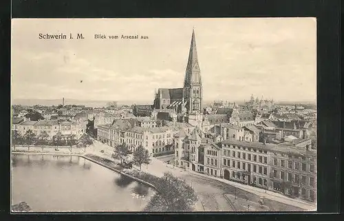 AK Schwerin i. M., Blick vom Arsenal