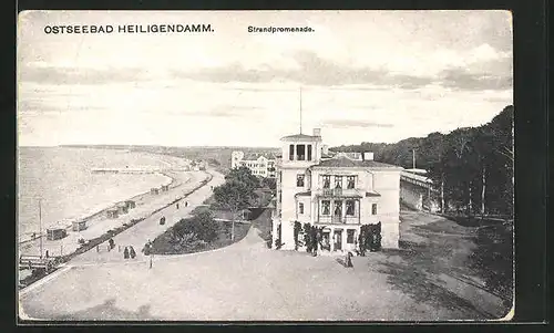 AK Heiligendamm, Strandpromenade aus der Vogelschau