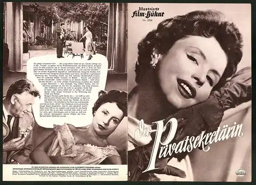 Filmprogramm IFB Nr. 2226, Die Privatsekretärin, Sonja Ziemann, Rudolf Prack, Regie: Paul Martin