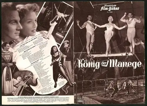 Filmprogramm IFB Nr. 2500, König der Manege, Fritz Imhoff, Rudolf Schock, Regie: Ernst Marischka