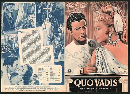 Filmprogramm IFB Nr. 2295, Quo Vadis, Robert Taylor, Deborah Kerr, Regie: Mervyn LeRoy