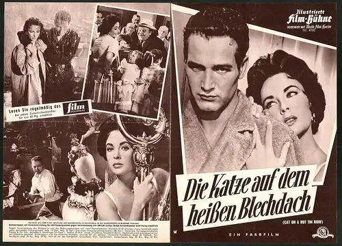 Filmprogramm IFB Nr. 4700, Die Katze auf dem heissen Blechdach, Elizabeth Taylor, Paul Newman, Regie: Richard Brooks