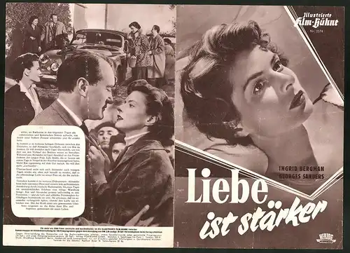 Filmprogramm IFB Nr. 2574, Liebe ist stärker, Ingrid Bergman, Georges Sanders, Regie: Roberto Rossellini