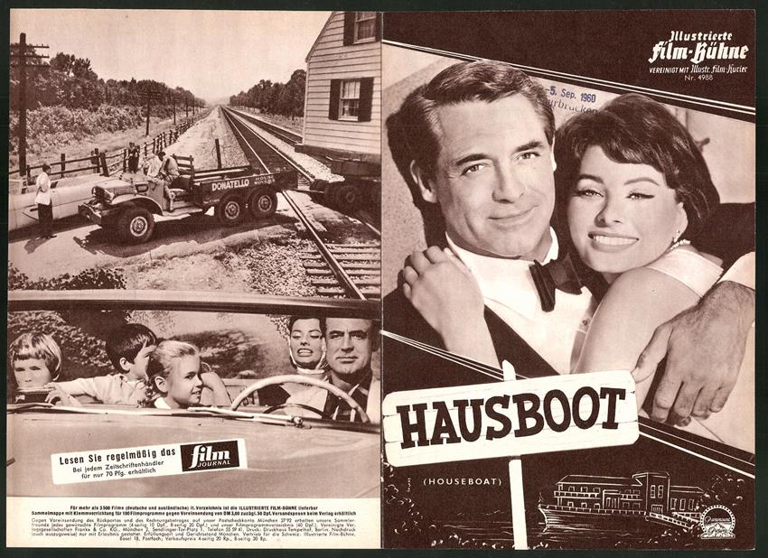 Filmprogramm Ifb Nr 4988 Hausboot Sophia Loren Cary Grant Regie Melville Shavelson Nr 10320645 Oldthing Programmhefte Film