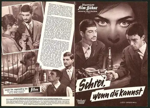 Filmprogramm IFB Nr. 4937, Schrei, wenn du kannst, Gérard Blain, Jean-Claude Brialy, Regie: Claude Chabrol