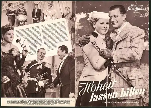 Filmprogramm IFB Nr. 2503, Hoheit lassen bitten, Hans Söhnker, Friedl Loor, Regie: Paul Verhoeven