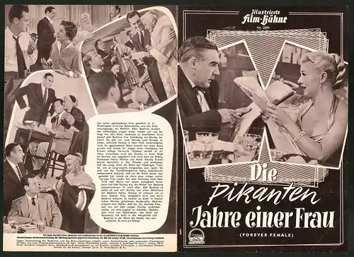 Filmprogramm IFB Nr. 2291, Die pikanten Jahre einer Frau, Ginger Rogers, William Holden, Regie: Irving Rapper