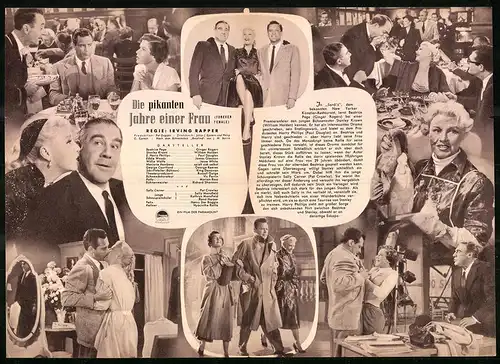 Filmprogramm IFB Nr. 2291, Die pikanten Jahre einer Frau, Ginger Rogers, William Holden, Regie: Irving Rapper