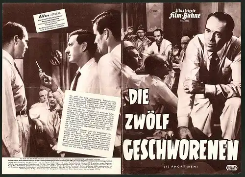 Filmprogramm IFB Nr. 3852, Die zwölf Geschworenen, Henry Fonda, Lee J. Cobb, Regie: Sidney Lumet