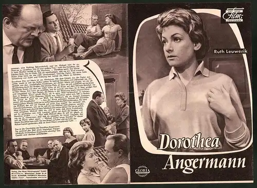 Filmprogramm DNF, Dorothea Angermann, Ruth Leuwerik, Bert Sotlar, Regie: Robert Siodmak