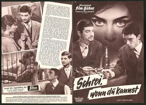 Filmprogramm IFB Nr. 4937, Schrei, wenn du kannst, Gérard Blain, Jean-Claude Brialy, Regie: Claude Chabrol