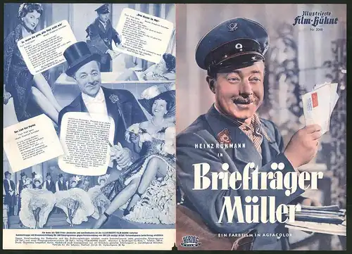 Filmprogramm IFB Nr. 2098, Briefträger Müller, Heinz Rühmann, Heli Finkenzeller, Regie: John Reinhardt