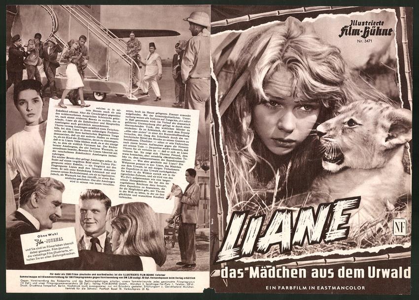 Filmprogramm Unser Hausprogramm, Liane das Mädchen aus dem Urwald ...