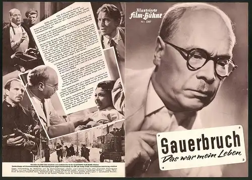 Filmprogramm IFB Nr. 2387, Sauerbruch - Das war mein Leben, Ewald Balser, Heidemarie Hatheyer, Regie: Rolf Hansen