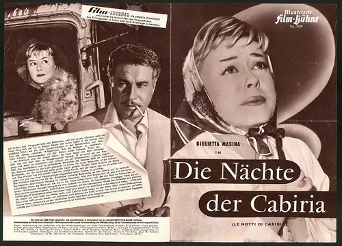 Filmprogramm IFB Nr. 3939, Die Nächte der Cabiria, Giulietta Masina, Francois Perier, Regie: Federico Fellini