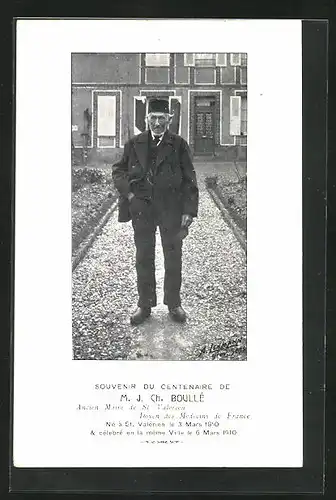AK St-Valérien, Centenaire de M. J. Ch. Boullé, Hundertjähriger