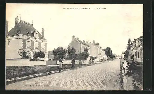 AK Pont-sur-Yonne, Rue Carnot