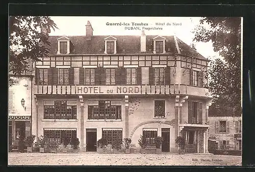 AK Quarré-les-Tombes, Hôtel du Nord